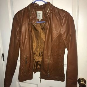 Faux leather jacket